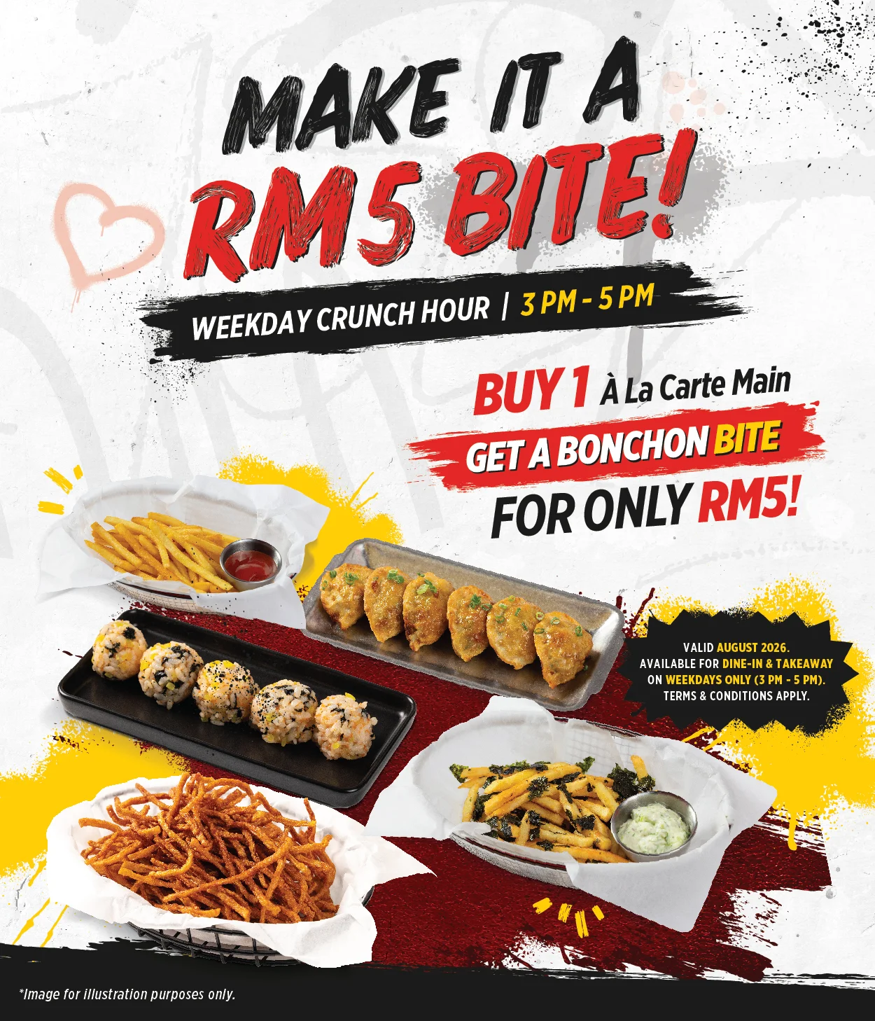 RM5 Bonchon Bites: 3 PM - 5 PM on Weekdays!